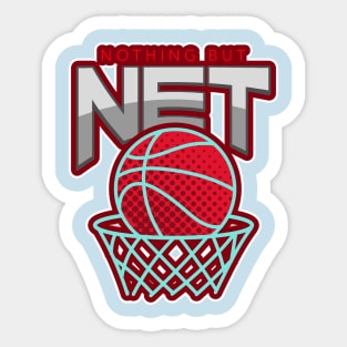 Nothing But Net Basketball Sticker